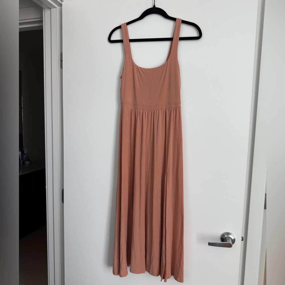 Aritzia Market Slit Dress - Wilfred Terracotta Sleeveless Scoop Neck Sundress